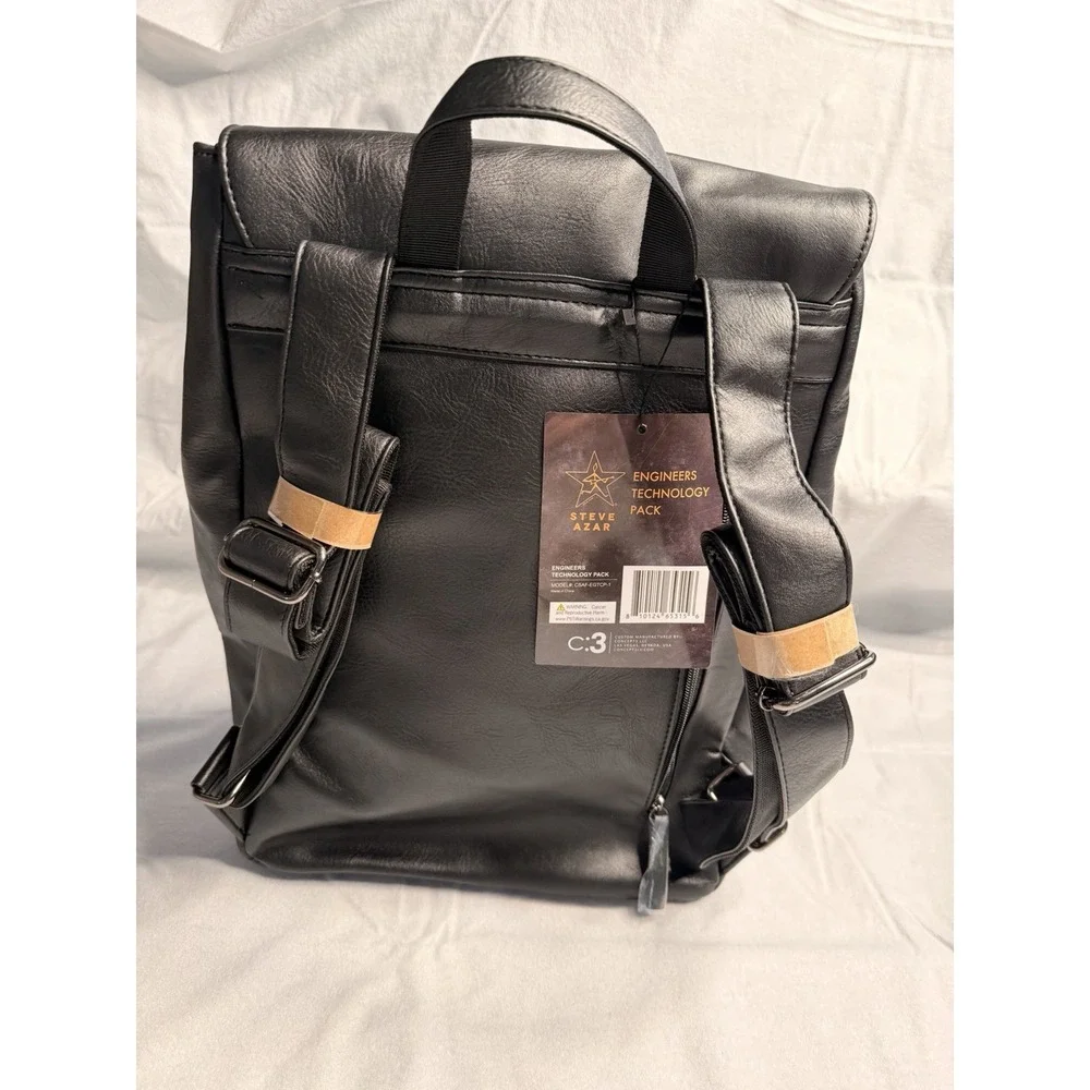 STEVE AZAR LEATHER‎ ENGINEER TECHNOLOGY BAKPACK/BAG New With Tag